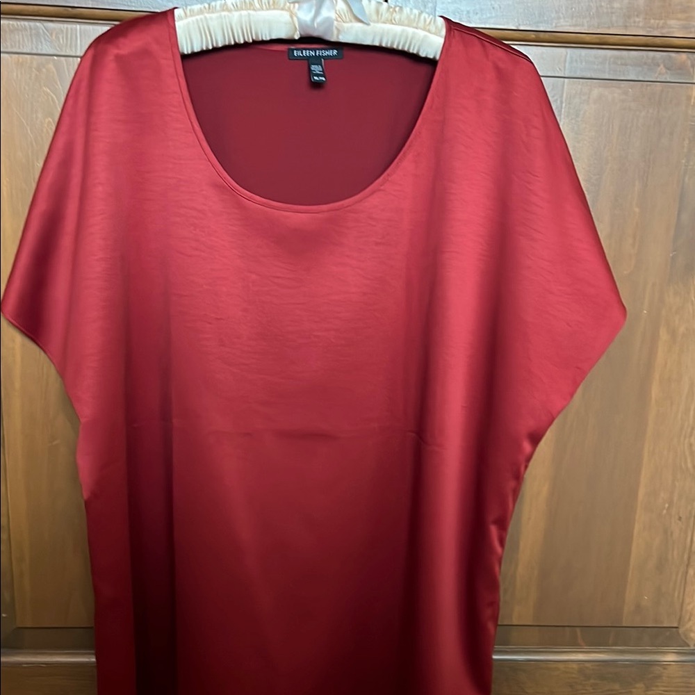Eileen Fisher Women's Red Top